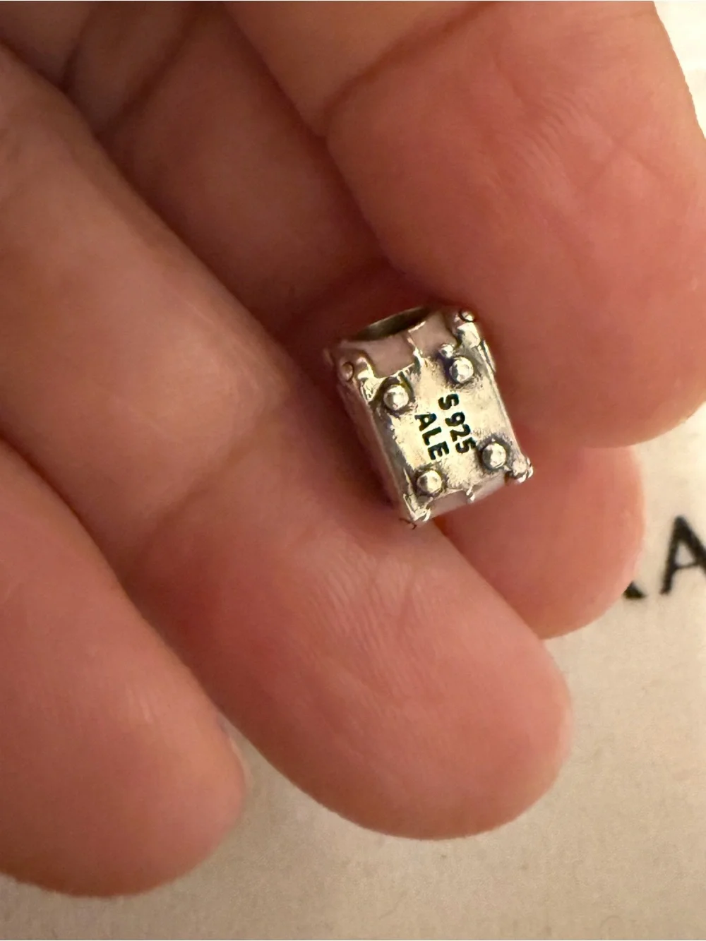 Pandora Silver 'Love Travels' Luggage Charm in Silver